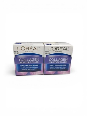 2 x L'Oreal Collagen Moisture Filled Daily Moisturizer Wrinkle Cream 1.7oz EA