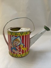 Vintage Child  s Ohio Art Metal Toy Watering Can