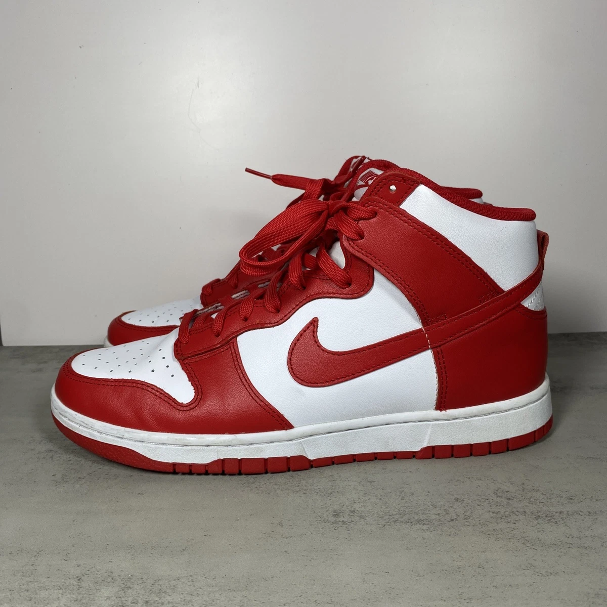 Nike Dunk High Red/White for Sale | Authenticity Guaranteed | eBay