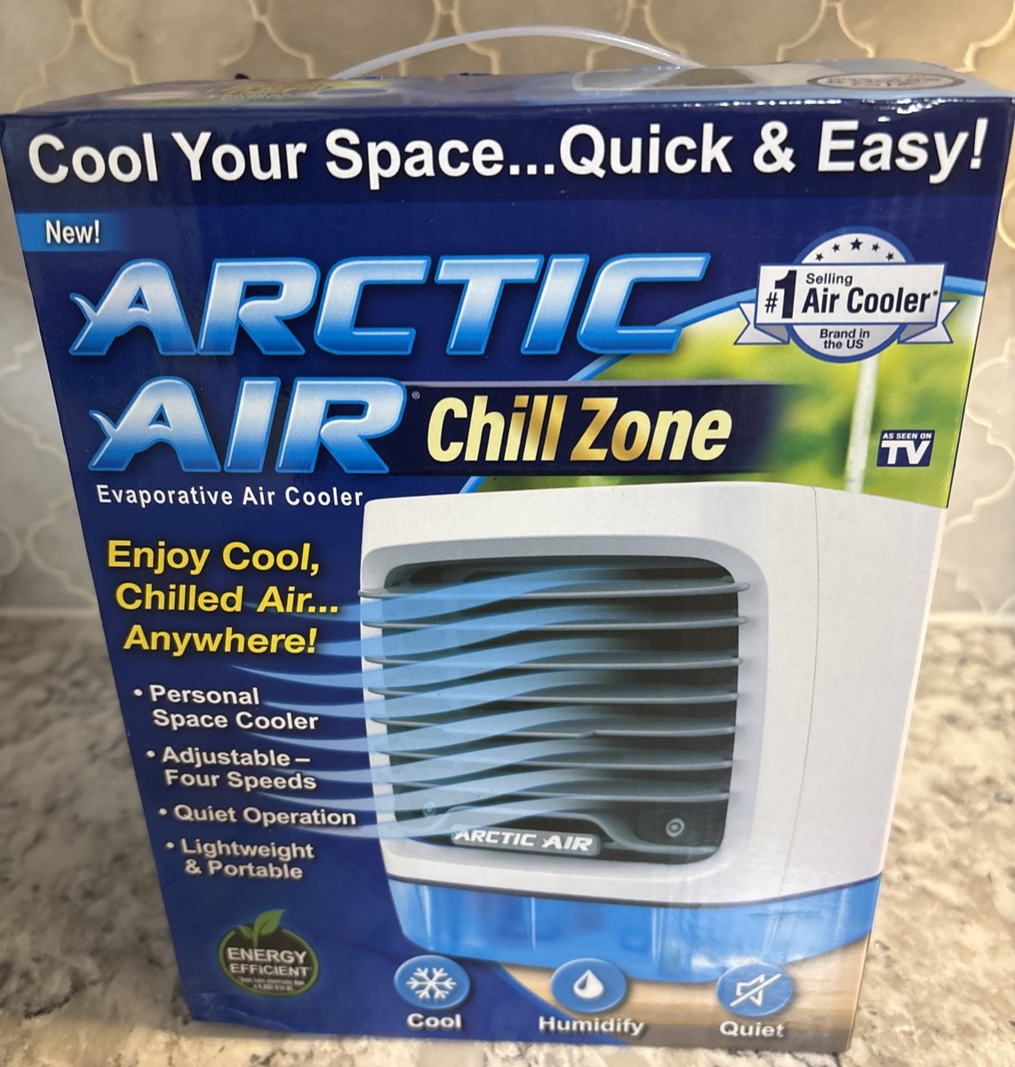 Arctic Air Chill Zone: Portable AC Unit 1200 BTU Speeds Multidirectional  Air F