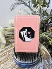 Vintage Art Deco Silhouette Playing Card, Trade. Card, Swap Card, Lady In Dress