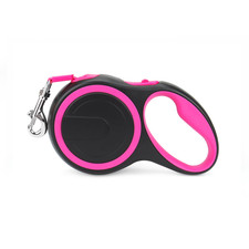 Retractable Dog Leash 16 FT, Heavy Duty Dog Leash for Dog up to44 lbs, Pink