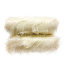 Shason Textile 2 Yards Cut Luxury Faux Fur Polar Bear - Long Pile, Ivory
