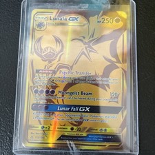 Pokémon Lunala GX Gold Secret Rare 172/156 Sun & Moon – NM