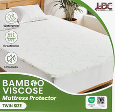 Waterproof Mattress Protector Twin Size Made from Bamboo Cooling