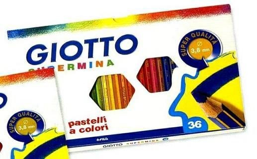 Giotto Supermina Pastelli colorati in astuccio da 36 pz. colori assortiti, diame - Immagine 3