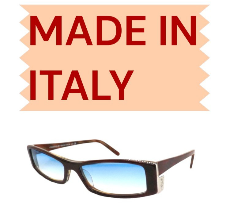 EXALT CYCLE Extreme C3 Women Brown Blue Plastic Sunglasses Made in Italy