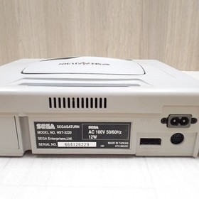 Sega Saturn Console Japan White Bundle with Fighting Virtua Stick & 5 Games