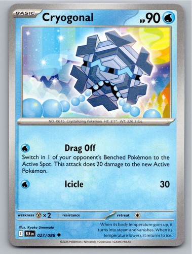 Cryogonal 027/086 Scarlet & Violet: Black Bolt Uncommon