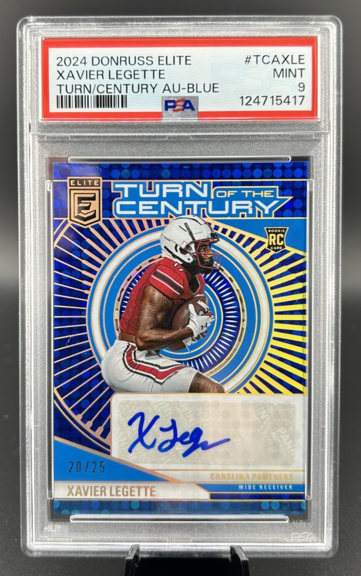 Xavier Legette Panini Donruss Elite Turn of the Century Autographs #TCAXLE Blue