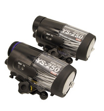 Pair of Minty Sea Sea YS-250 Pro Strobes, batteries, chargers, diffusers, etc