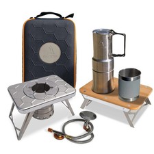 NEW!! nCamp Kitchen-to-Go 5 Piece L2P Portable Compact Multifuel Burning Stove