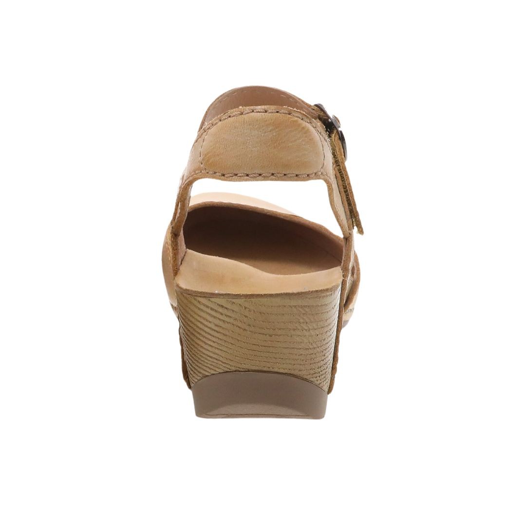 Dansko Tiffani Women's Sandals, Tan Milled Burnished, W41 image 4