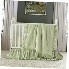 Farmhouse Crib Bedding Sets for Girls and Boys  3 Piece 3-piece Light Green