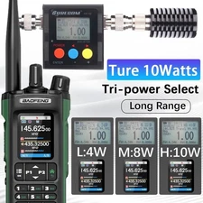 BAOFENG Radio UV32 Ham Radio Handheld 10W Rechargeable Walkie Talkies Long Range