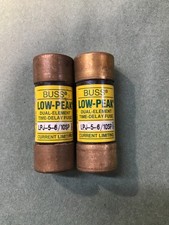 BUSSMANN LPJ-5-6/10SP LOW-PEAK DUEL ELEMENT TIME DELAY FUSES SET OF 2 NEW