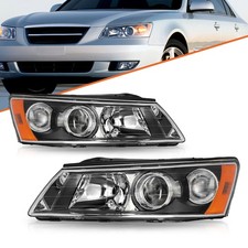 For 2006-2008 Hyundai Sonata Halogen Leftright Headlights Assembly Pair 06-08 For 2006-2008 Hyundai Sonata Halogen Leftright Headlights Assembly Pair 06-08