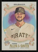 2021 Topps Allen and Ginter Chrome Refractors #182 JT Brubaker