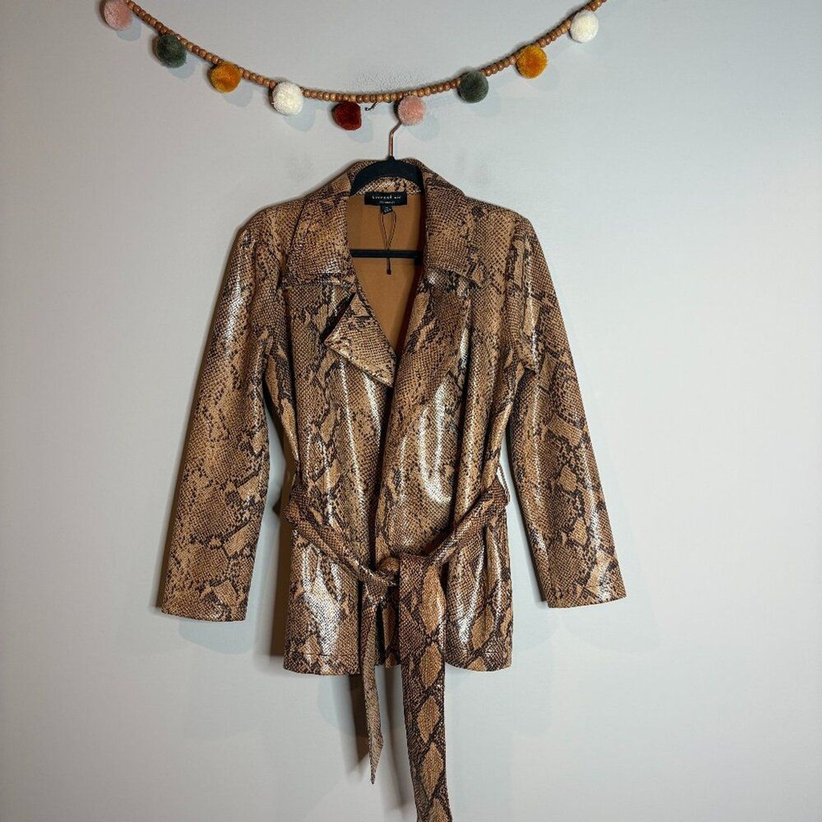 Current Air Snakeskin Belted Jacket - image 2