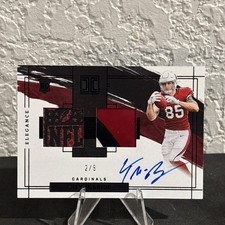 2022 Impeccable Elegance -  Trey McBride - Helmet NFL Shield Rookie Auto 2/5