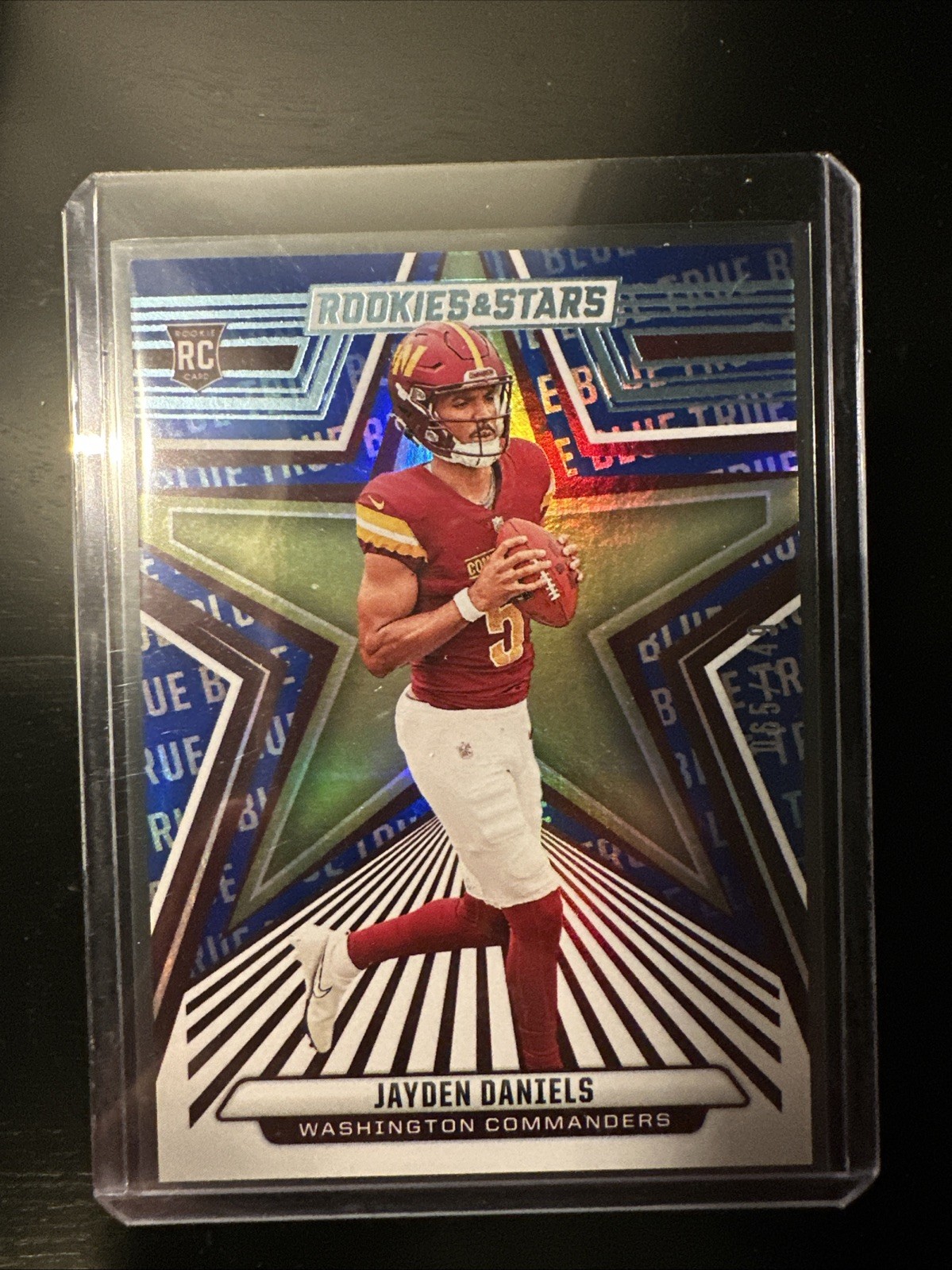 2024 Panini Rookies & Stars - Rookies True Blue #148 Jayden Daniels /149 (RC)