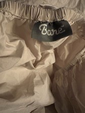 Bare brand Twin Size organic cotton flat and fitted sheets Gray