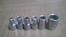 VTG-Snap-on Tools USA 1/4" Dr  inch SAE 6 Point  Chrome Sockets TM16-11-9-8-7-6