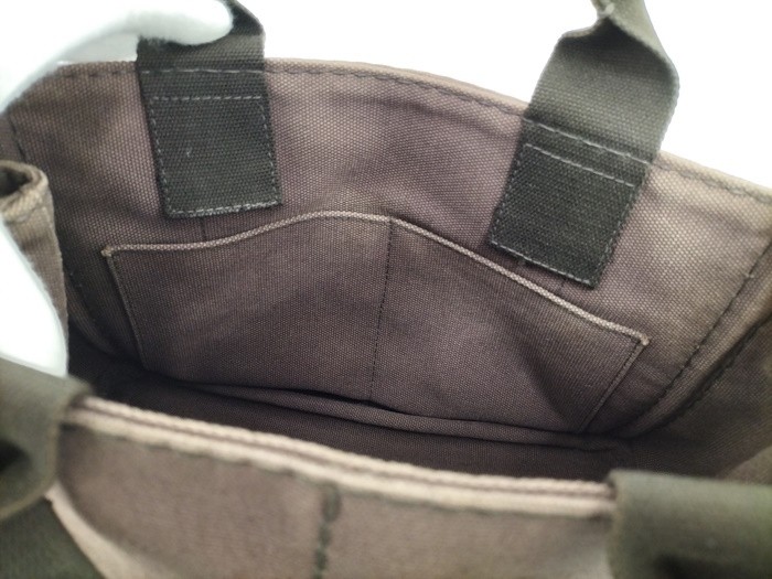 PRADA Canapa Tote 2WAY Handbag Canvas Brown from japan thumbnail 9