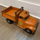 Tonka Vintage 50s Pressed Steel Hydraulic Dump Truck State Hi-Way Dept Side Dump