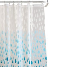 Design PEVA Shower Curtain Dimensions: 70"x 72" 12 Metal Grommets Bathr...