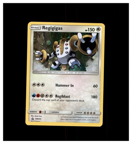 Regigigas - SM243 Holo Promo Sun & Moon Promo Pokemon Lightly Played