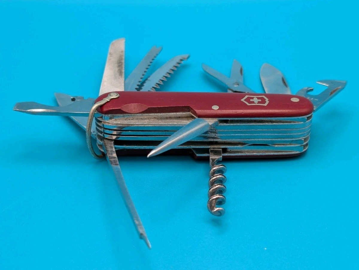 旧パッケージ箱付 VICTRINOX the original 1.6795 VTG Victoria Victorinox Champion 1952-1974 Swiss Army Knife! W