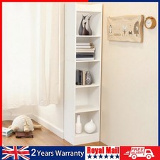 6 Tier Bookcase Tall Narrow Bookcase Wooden Open Storage Book Shelve Dcpvnwgcwcg