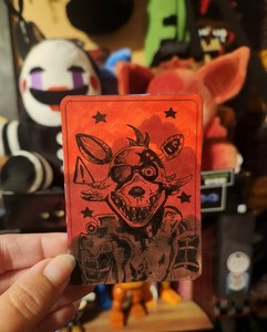ACEO FNAF Withered Foxy Inspired Original Artwork Card