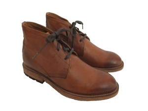 Frye Chukka Boots Mens 7.5 D Brown Leather Laced Bowery 1.25\