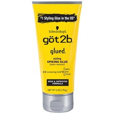 Got2b Glued Spiking Glue 6oz Screaming Hold Hair Gel Strong Hold Styling