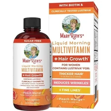 MaryRuth's Liquid Morning Multivitamin Hair Growth Peach Mango flavor 15.22fl oz