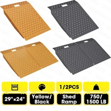 1/2 PCS Shed Ramp for Riding Mower Punch Plate Ramp for ATV Motorcycles Garages