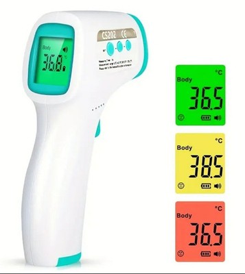 Adult & Child 3 in 1 Non-contact Forehead Thermometer Fever Alarm Digital LCD
