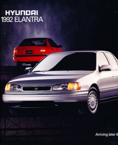 1992 Hyundai Elantra Intro Sales Brochure
