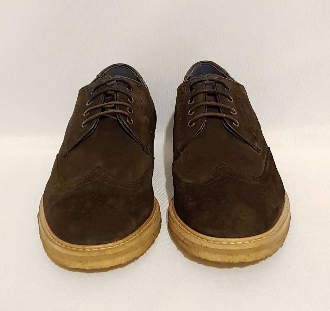 Ted Baker Prycce Brown Suede Derby Brogues Men’s Shoes Sz 10 Ted - Dark Brown Suede | Barker Shoes USA main image 2