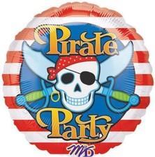 SALE   SET OF 3 18" PIRATE PARTY BIRTHDAY BALLOON  skull ship crossbones