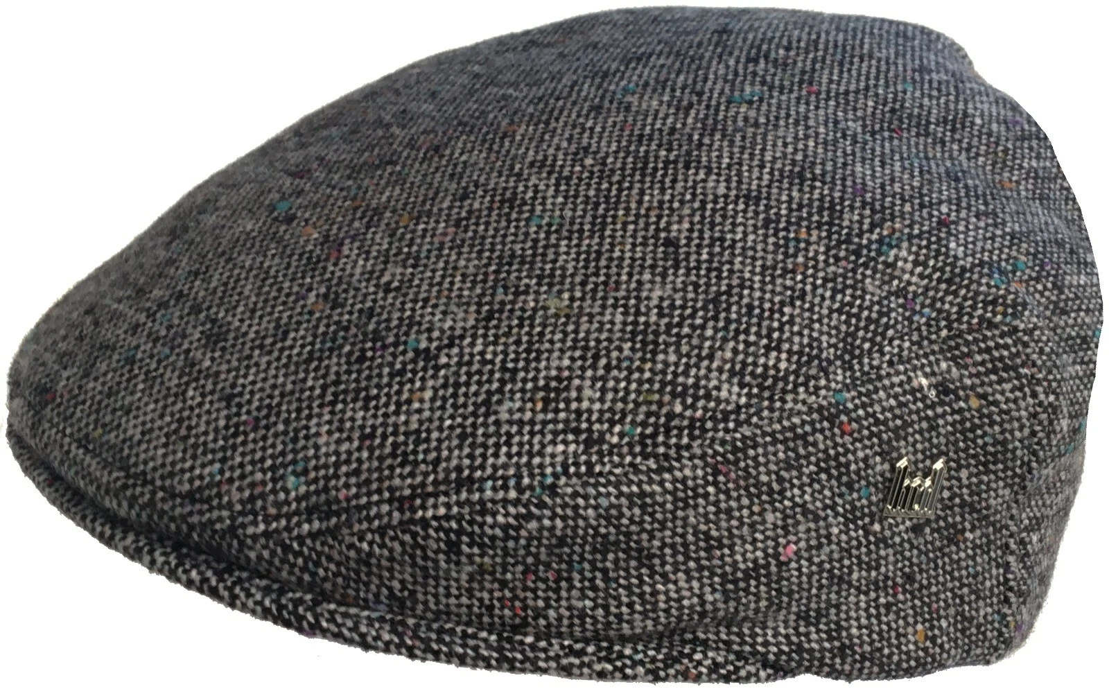 Headchange Made in USA Speckled Tweed Wool Ivy Newsboy Hat Driver Scally Cap