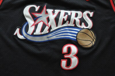 Allen Iverson Philadelphia 76ers Nike Jersey Swingman Sixers Black