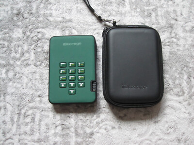 iStorage diskAshur2 SSD 256GB Green - Secure portable solid state drive - Pas...