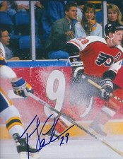  Autographed 8x10 TERRY CARKNER Philadelphia Flyers photo - w/COA