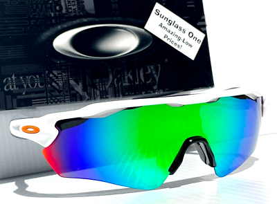 Oakley RADAR EV PATH White and Orange w POLARIZED Galaxy