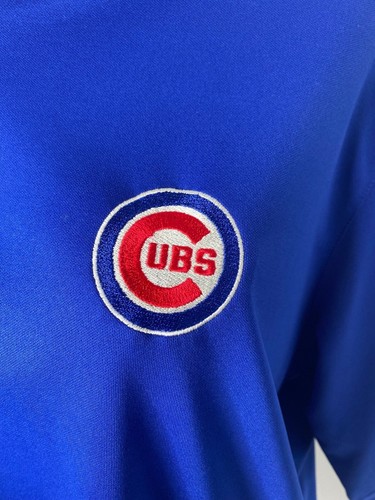 Chicago Cubs Herren Medium Shirt Antigua Blau MLB Kurzarm Polo - Bild 3 von 7