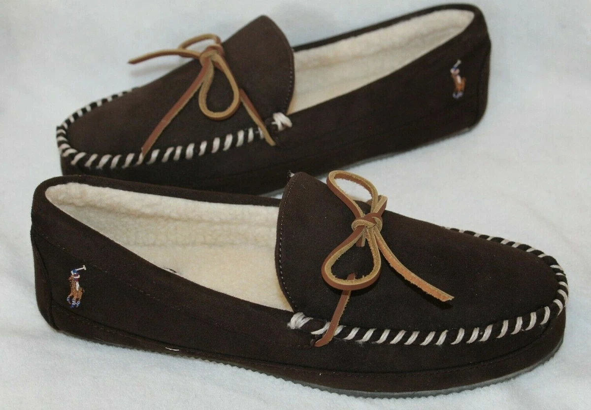 Polo Ralph Lauren Moccasin Brown Slippers for Men for sale | eBay