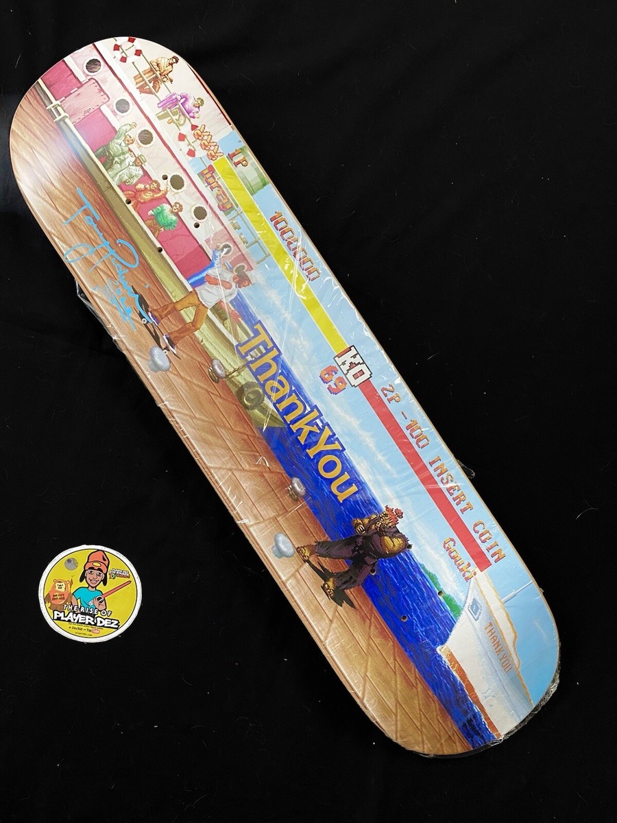 SIGNED TOREY PUDWILL STREET FIGHTER Thank You Skateboard